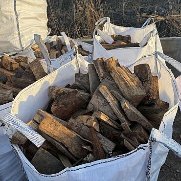 8 Kuub haardhout | Essenhout in Big Bag